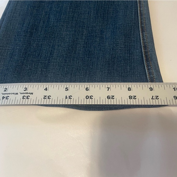 RAG & BONE Beckett 10 Inch Bell Flare Distressed Jeans Blue Women’s Sz 27 Boho - Picture 9 of 14